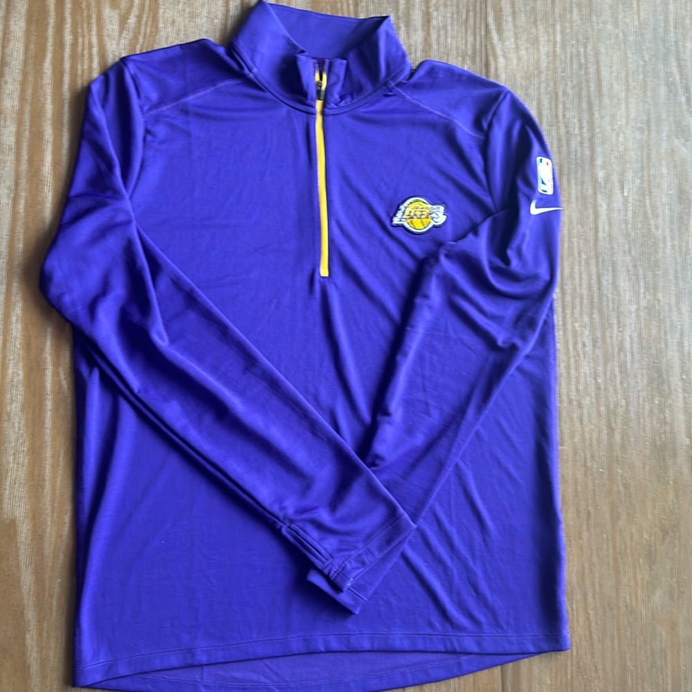 Lakers Nike Dri-Fi Long sleeve quarter zip - size L